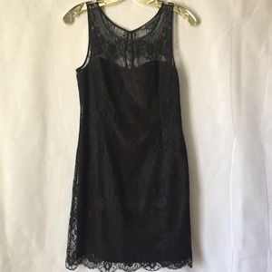 Armani exchange black lace dress